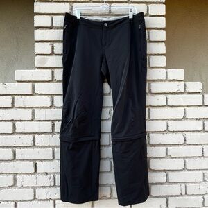 REI Sahara Convertible Zip Off Hiking Pants in Black - Size 12